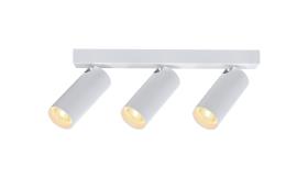 M9178  Nazare Linear 3 Light Spotlight GU10 Mini (Max 12W), Matt White